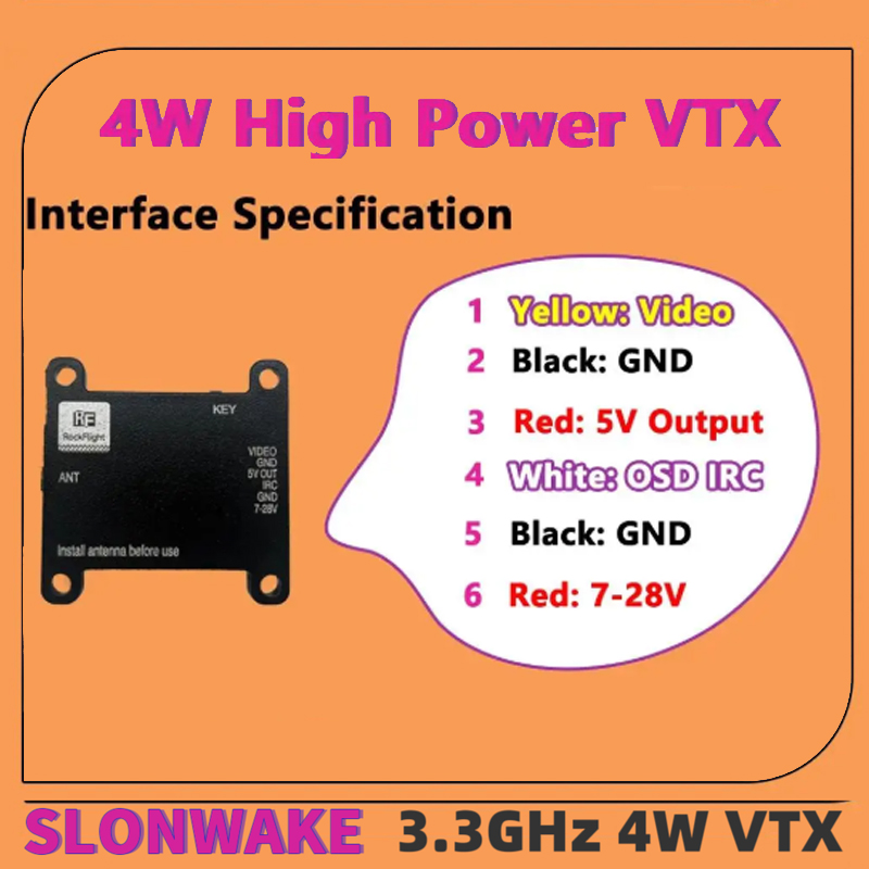 Émetteur vidéo VTX SLONWAKE FP - Drone Transmitter avis et prix