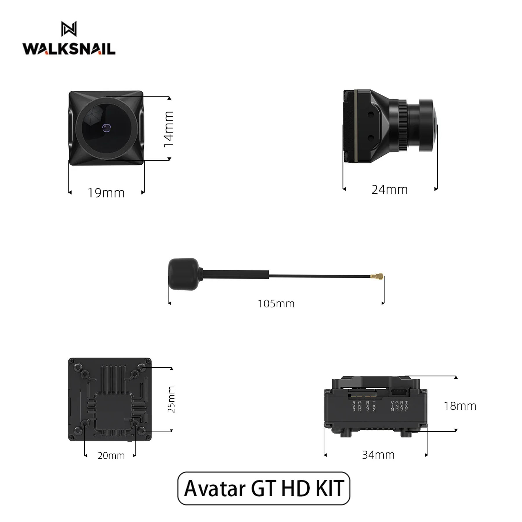 Walksnail Avatar GT HD KIT 2W  - Drone Antenna avis et prix